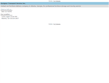 Tablet Screenshot of designertransport.com